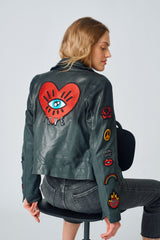 Cynthia RF Leather Jacket
