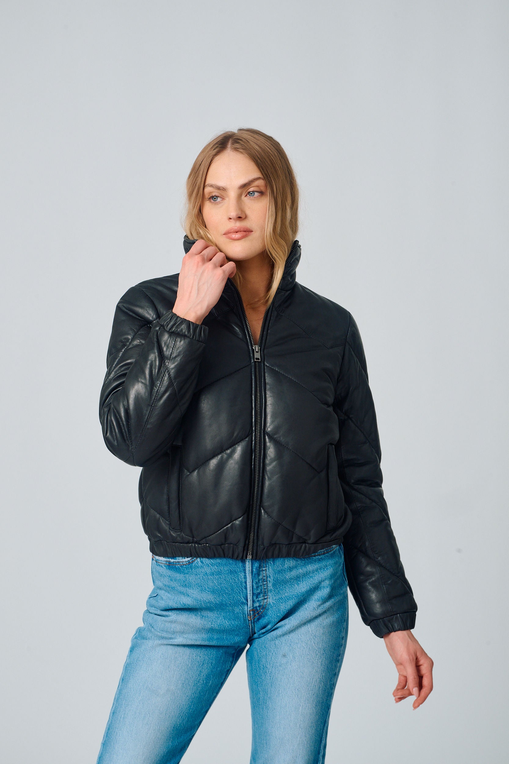 Nele CF Leather Jacket
