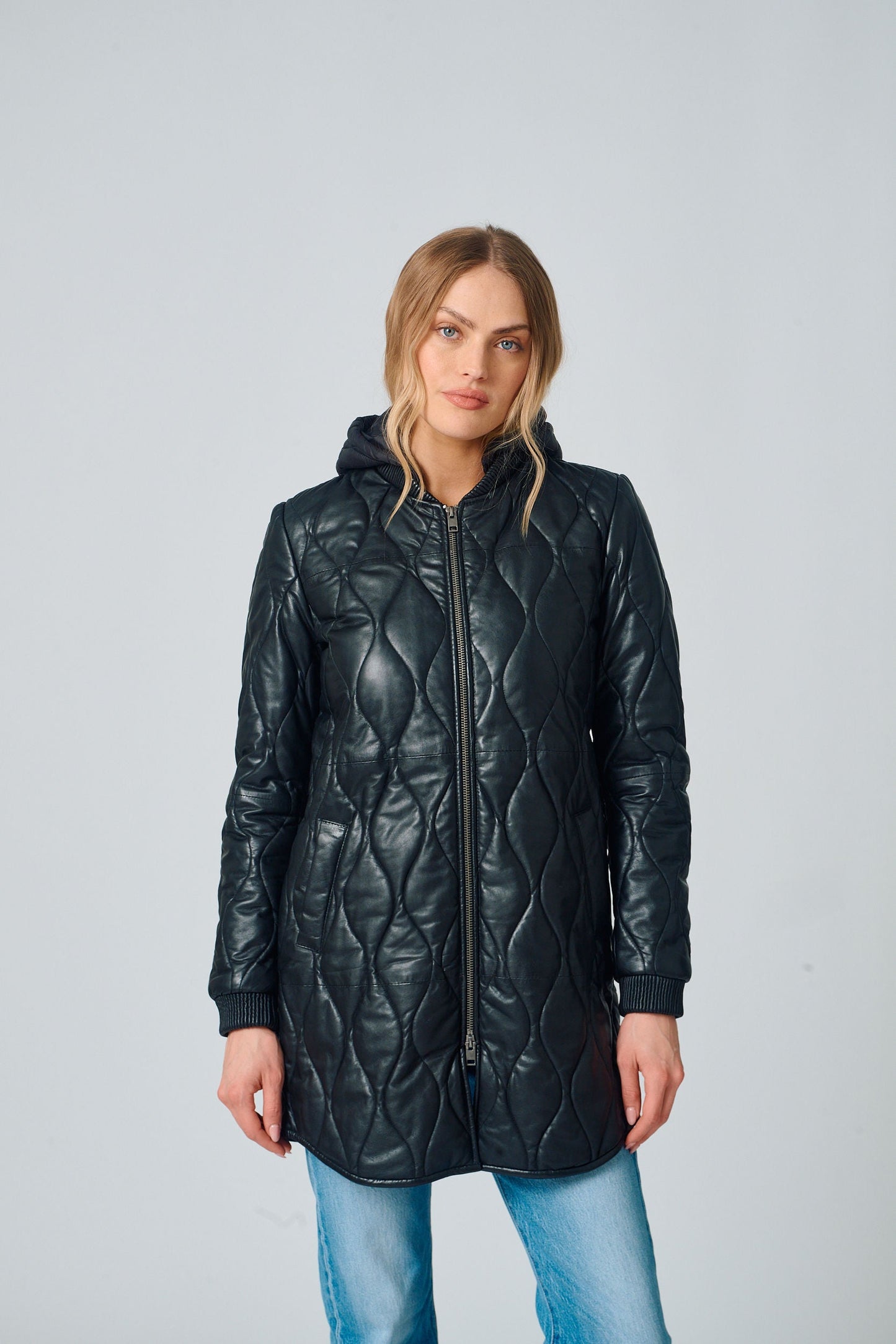 Arjeta CF Leather Jacket, Black