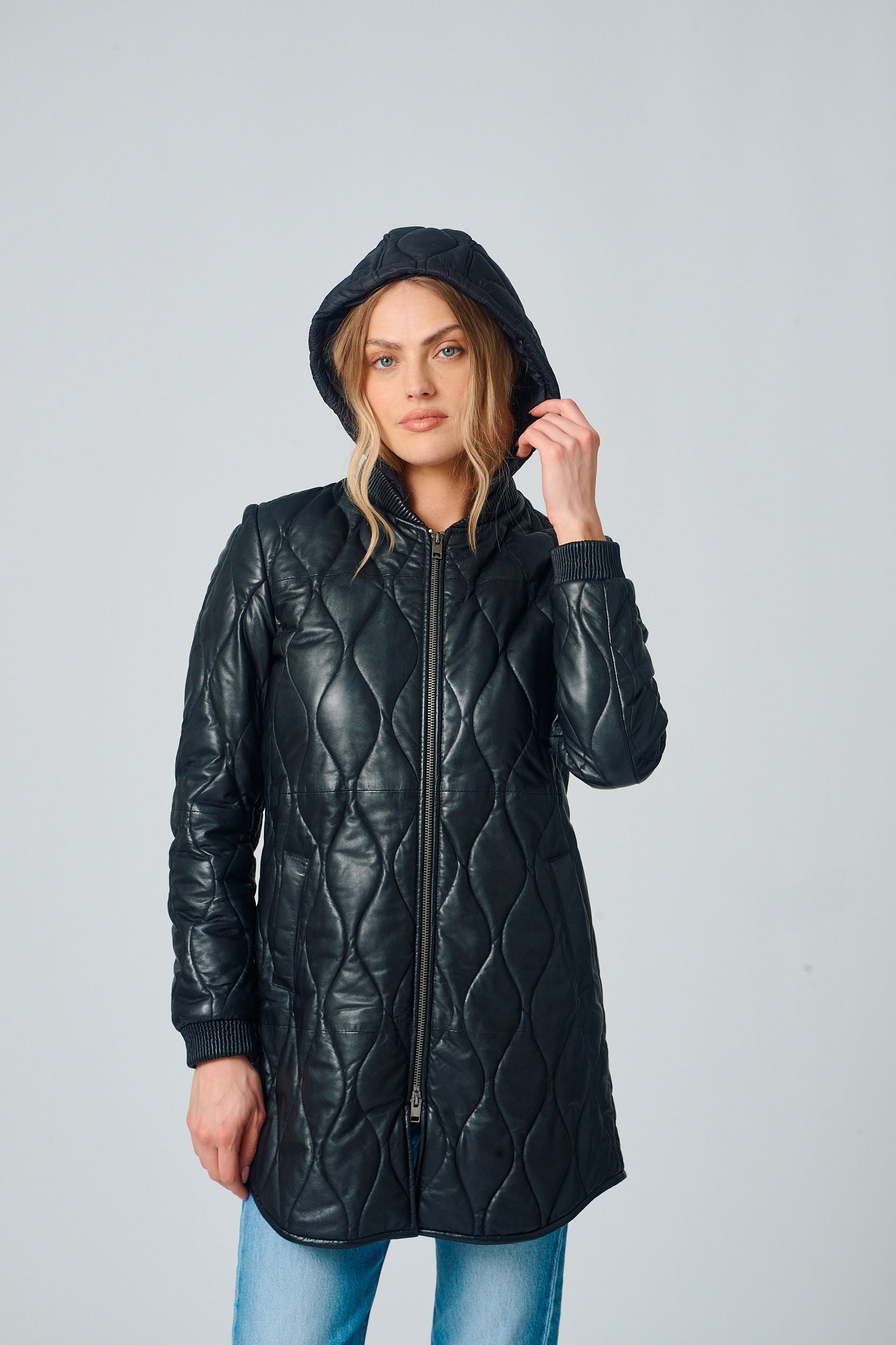 Arjeta CF Leather Jacket, Black