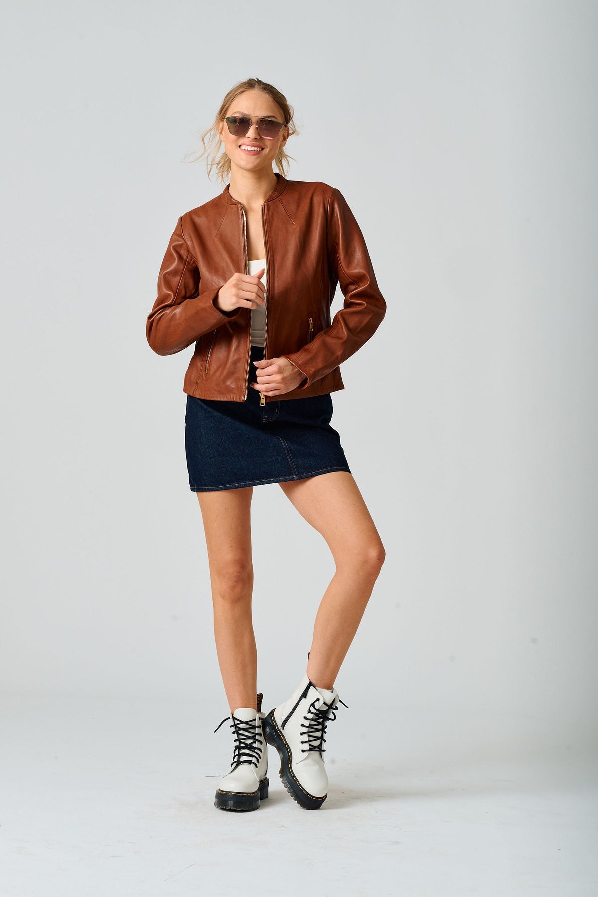 Katharina RF Leather Jacket - mauritiusleather - Flyclothing LLC
