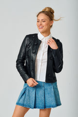 Flora RF Leather Jacket