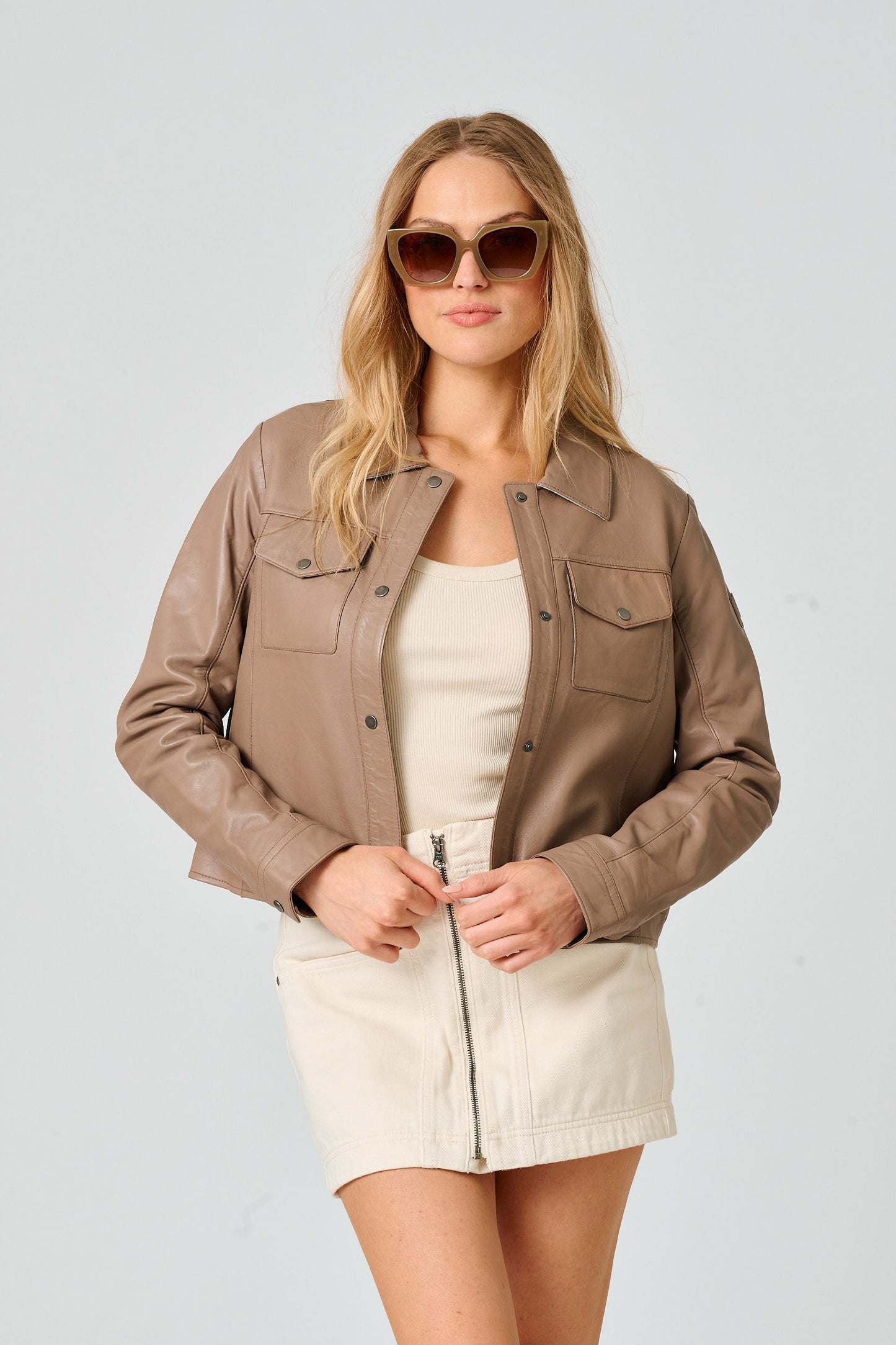 Feodora RF Leather Jacket