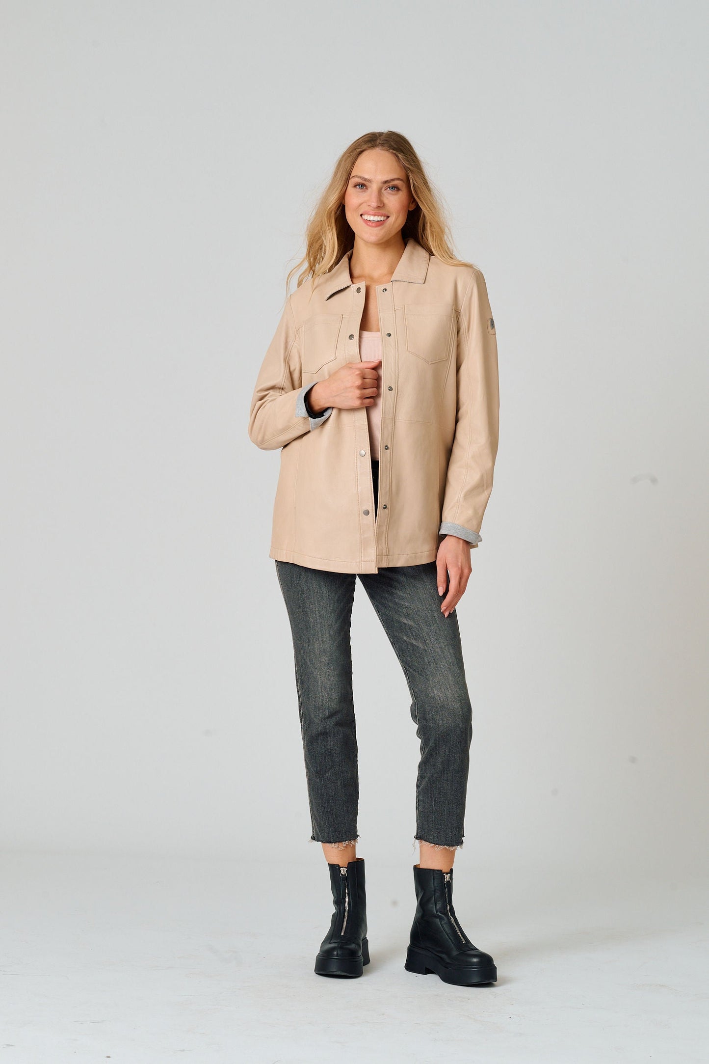 Nadya CF Leather Jacket