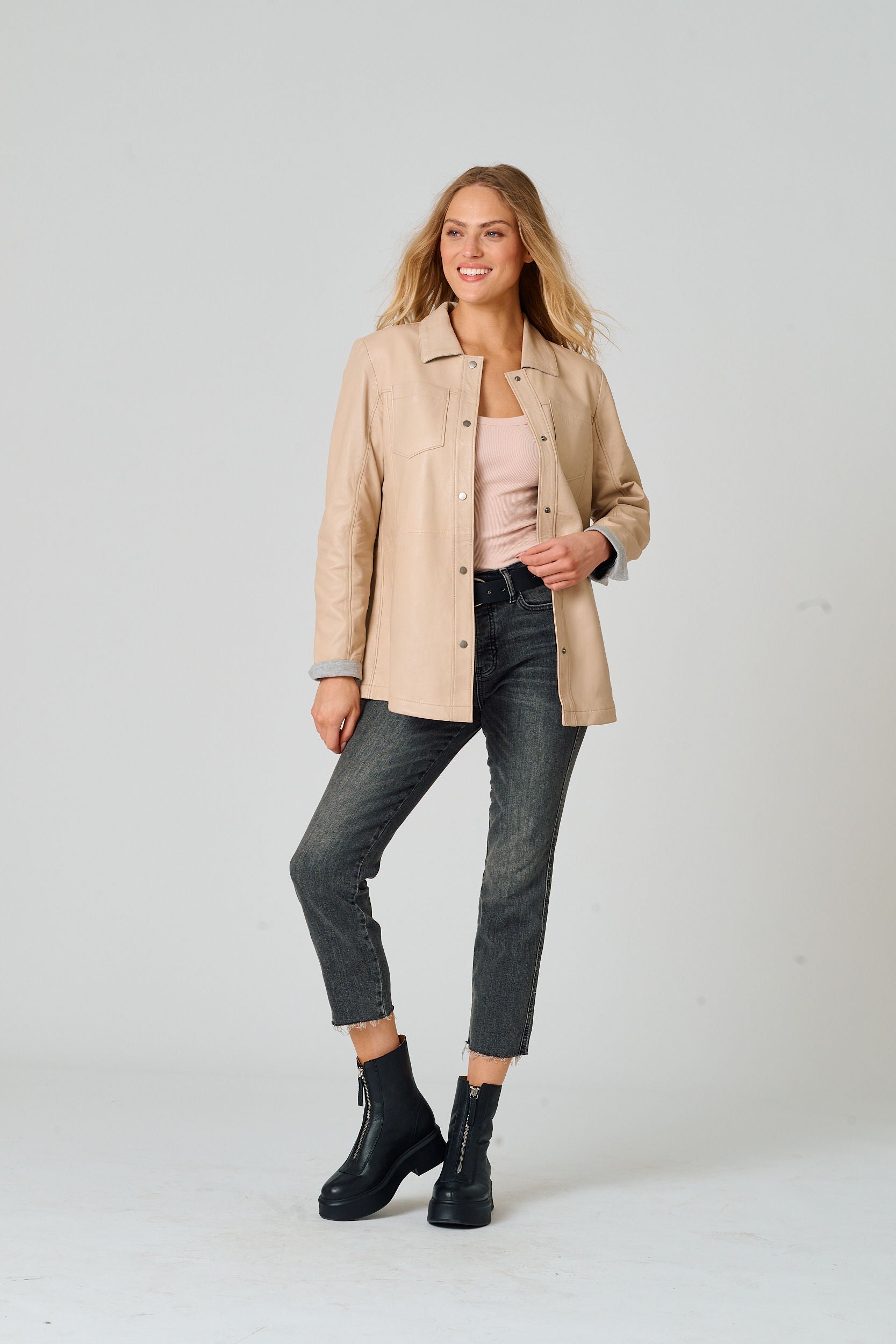 Nadya CF Leather Jacket