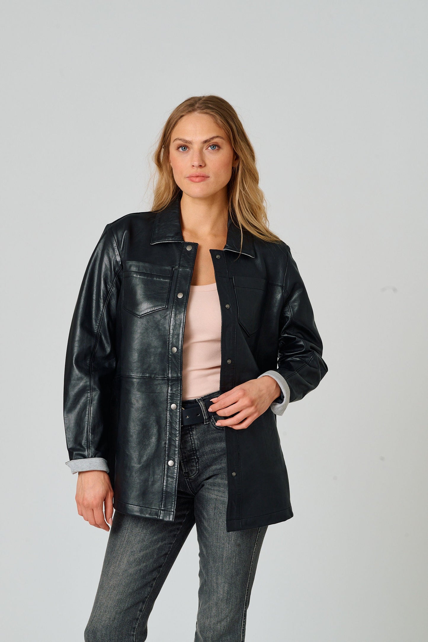 Nadya CF Leather Jacket