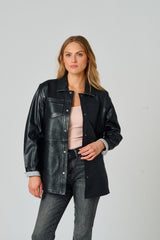 Nadya CF Leather Jacket