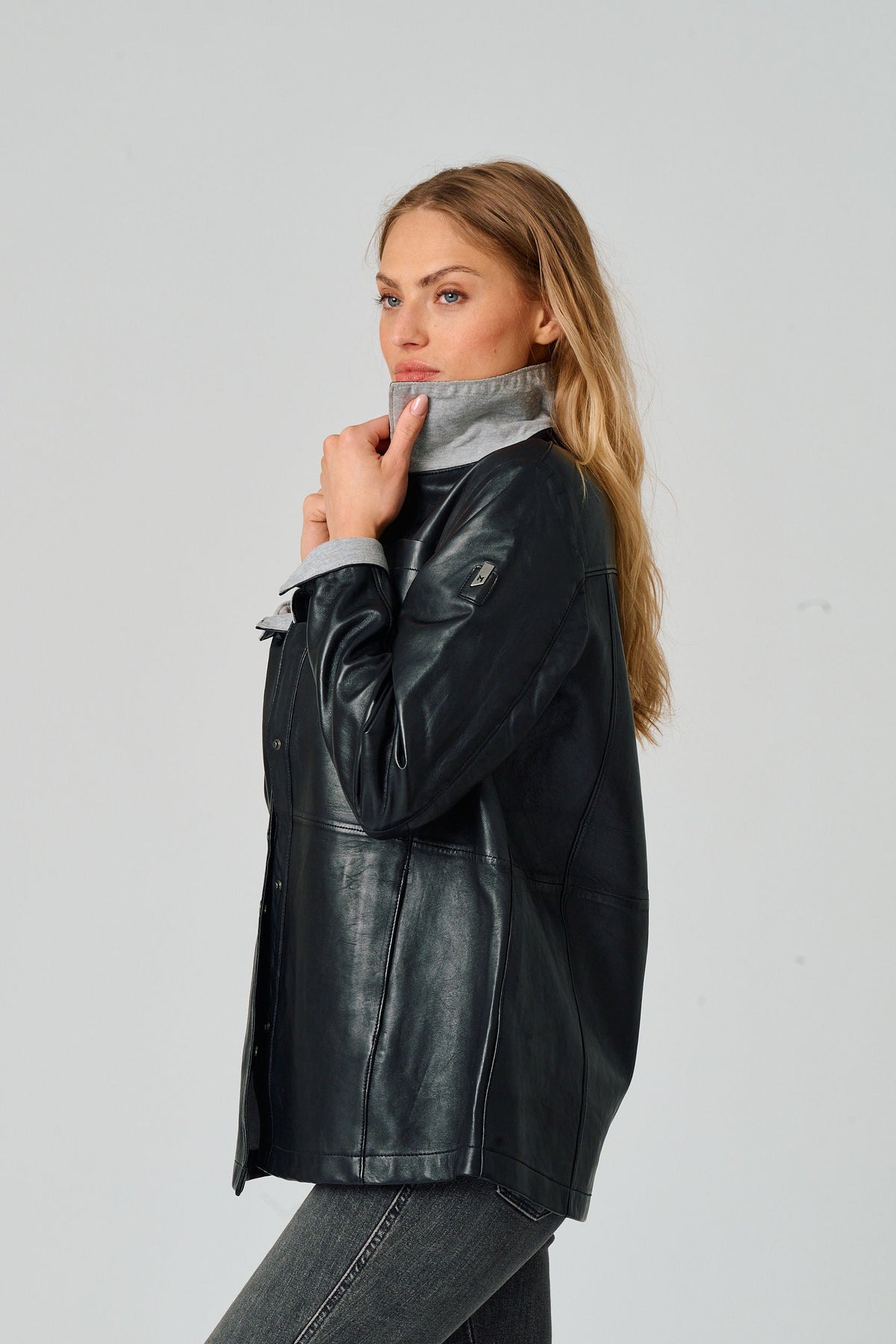 Nadya CF Leather Jacket - mauritiusleather - Flyclothing LLC