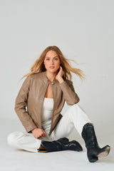 Lily RF Leather Jacket