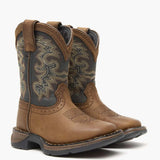 Durango® Kids Lil' Rebel Western Boot Tan/Black - Durango - Flyclothing LLC