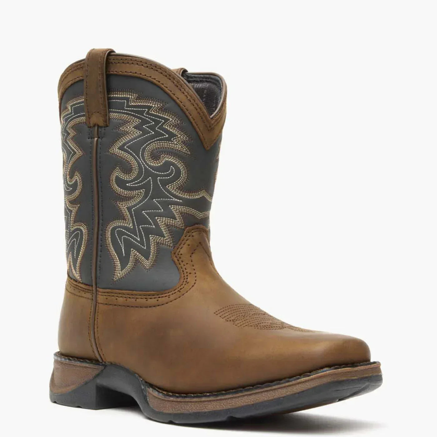 Durango Kids Lil Rebel Western Boot Little Kids Tan Black - Durango - Flyclothing LLC