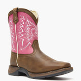 Durango Kids Lil Rebel Western Boot Little Kids Tan Black - Durango - Flyclothing LLC