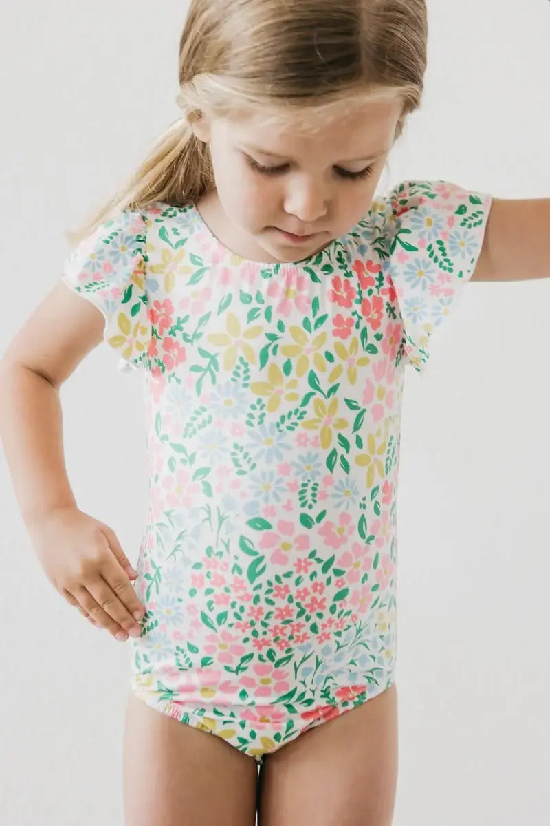 Daffodils S/S Flutter Sleeve Leotard - Mila & Rose ® - Flyclothing LLC