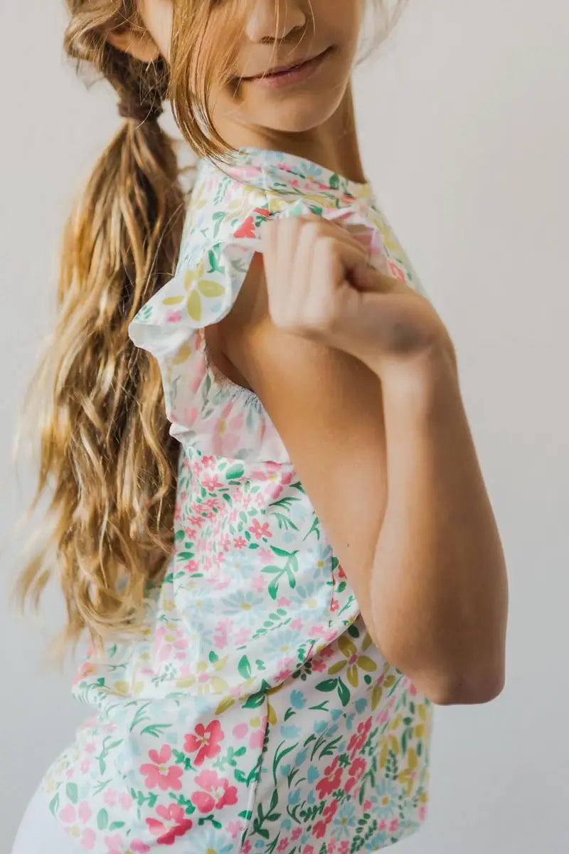 Daffodils S/S Ruffle Tee - Mila & Rose ® - Flyclothing LLC