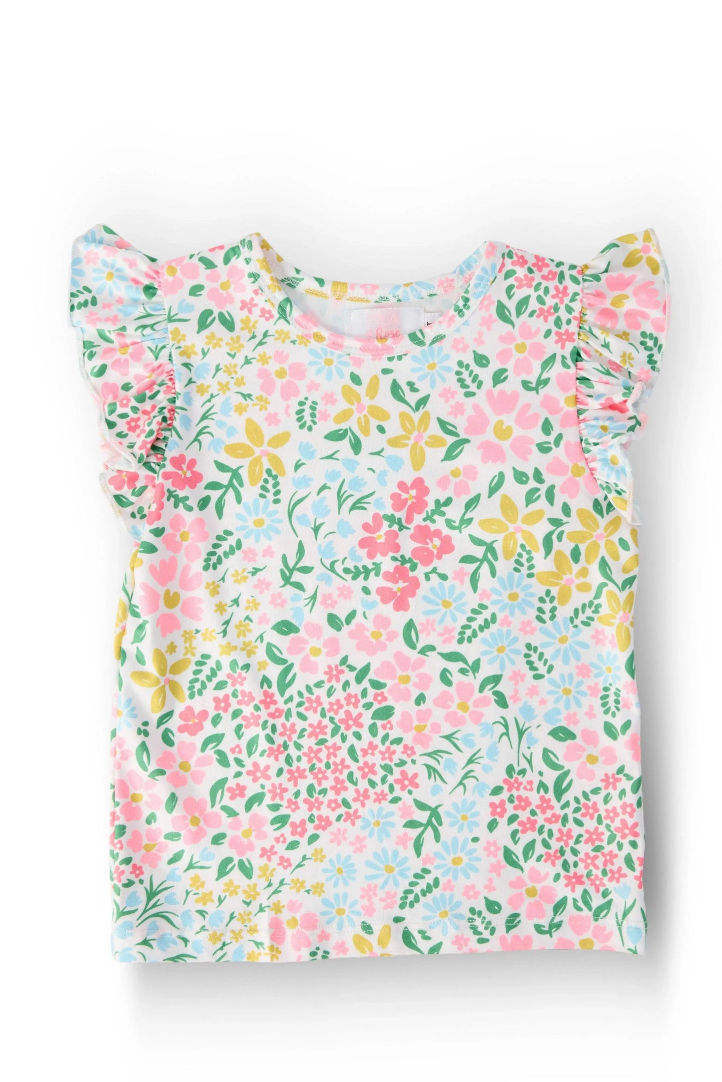 Daffodils S/S Ruffle Tee - Mila & Rose ® - Flyclothing LLC