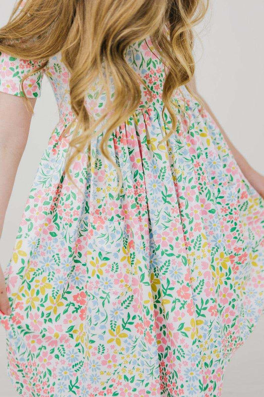 Daffodils S/S Pocket Twirl Dress - Mila & Rose ® - Flyclothing LLC