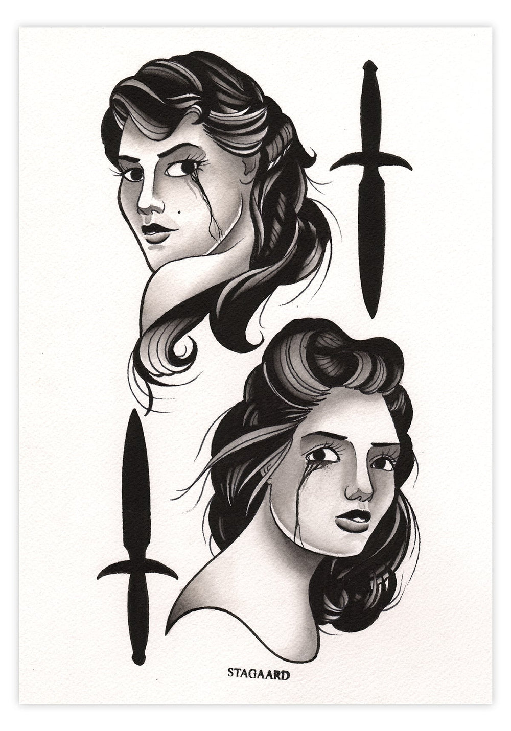 Black Market Art Company Daggerettes Print