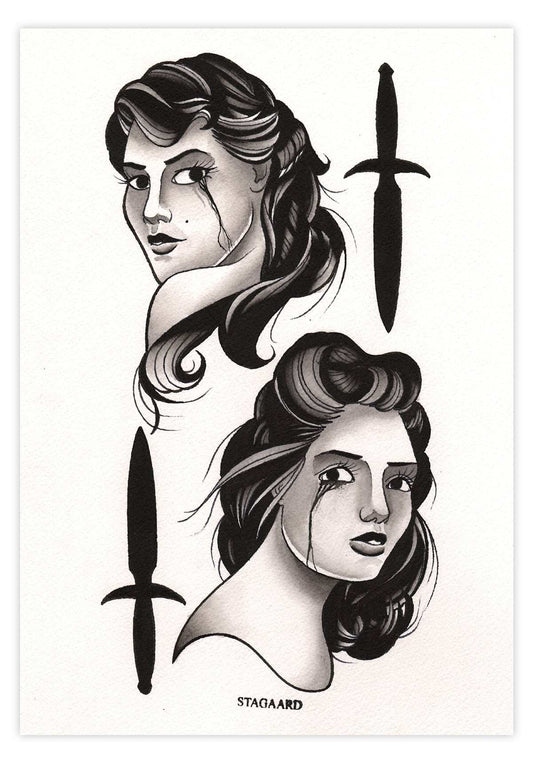 Black Market Art Company Daggerettes Print - Black Market Art Company - Flyclothing LLC