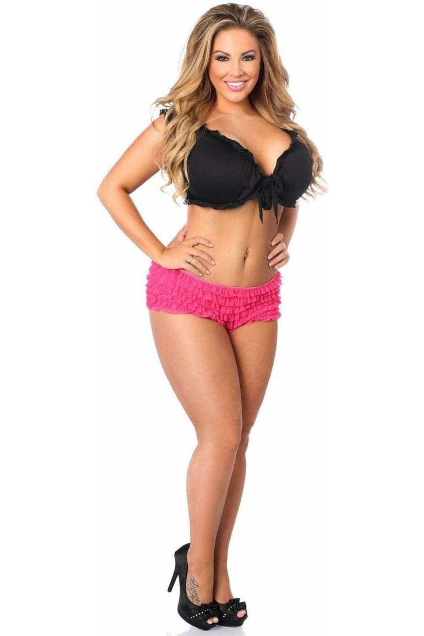 Daisy Corsets Black Peasant Top - Daisy Corsets - Flyclothing LLC