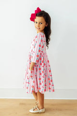 Daisy Chain 3/4 Sleeve Pocket Twirl Dress - Mila & Rose ® - Flyclothing LLC