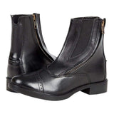 Daisy Clipper Children's Side Zipper Premium Leather Paddock Boots Horse Riding Boots, Black - Huntley Equestrian - Flyclothing LLC