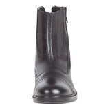Daisy Clipper Children's Side Zipper Premium Leather Paddock Boots Horse Riding Boots, Black - Huntley Equestrian - Flyclothing LLC