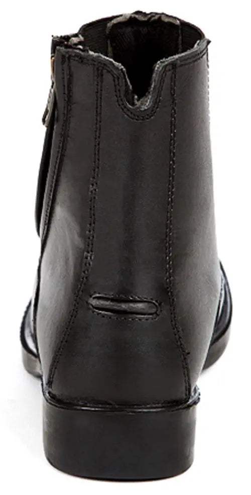 Daisy Clipper Children's Side Zipper Premium Leather Paddock Boots Horse Riding Boots, Black - Huntley Equestrian - Flyclothing LLC