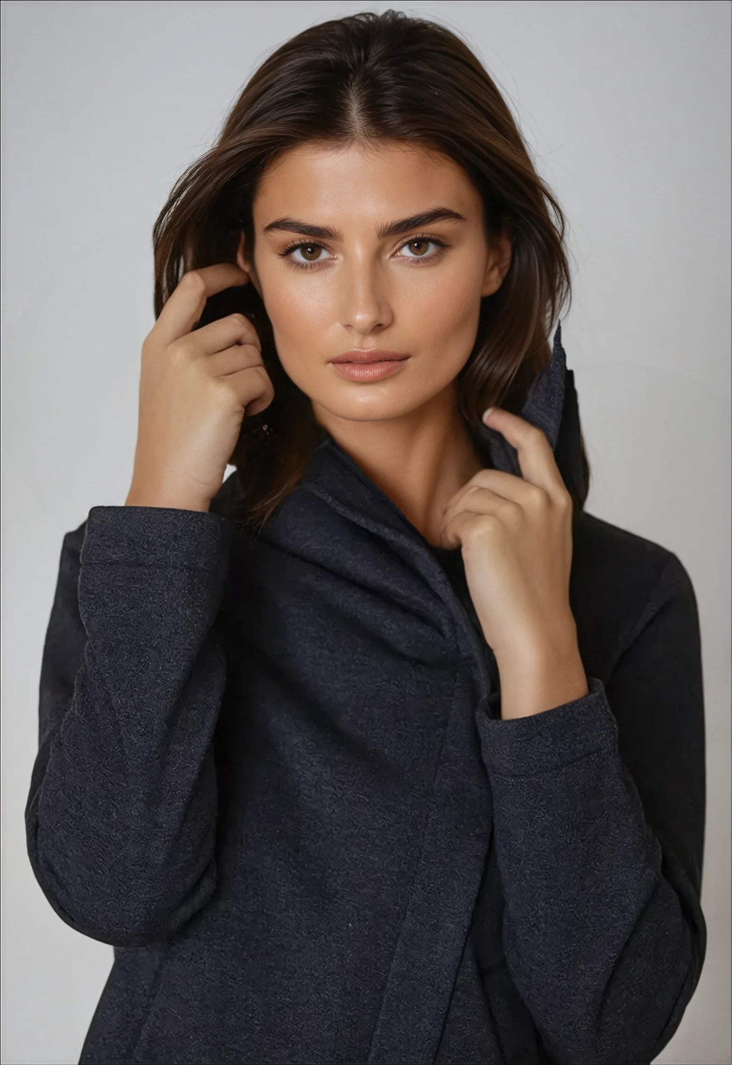 Dakota Hoodie Sweatshirt Jacket - Charcoal