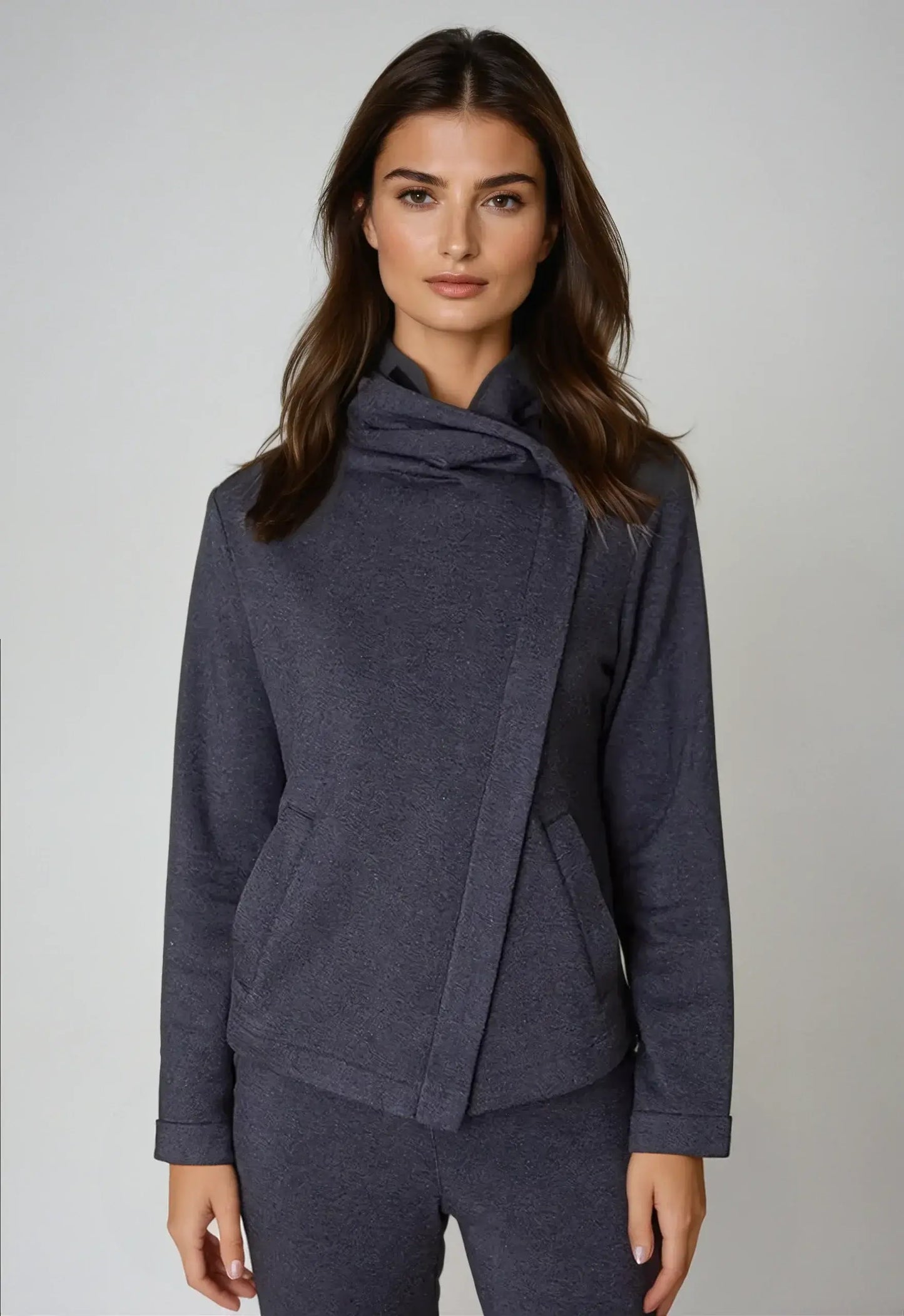Dakota Hoodie Sweatshirt Jacket - Charcoal - Buki - Flyclothing LLC