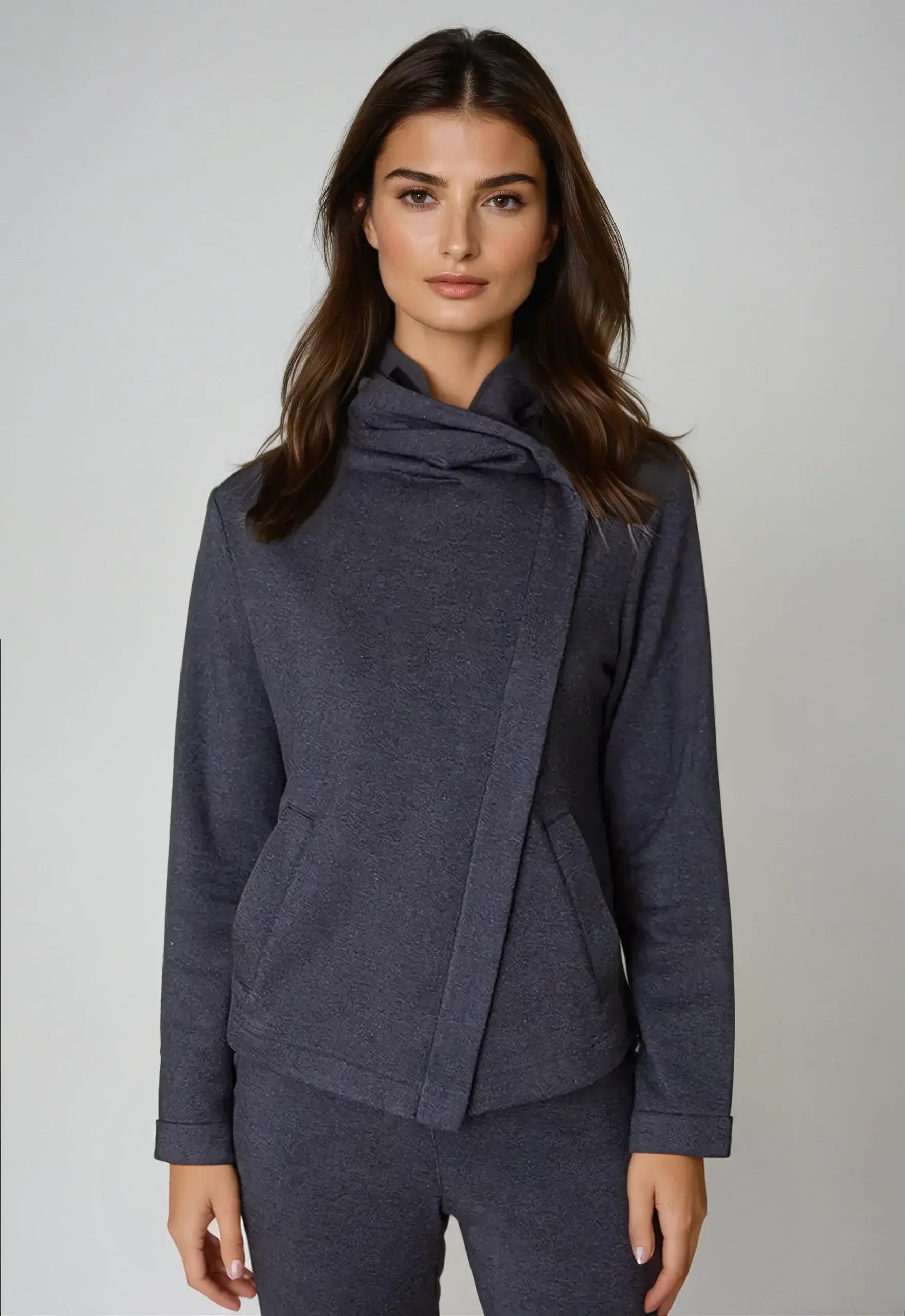 Dakota Hoodie Sweatshirt Jacket - Charcoal - Buki - Flyclothing LLC