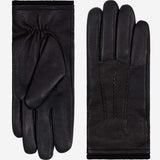 Daniel (black) – Goatskin leather gloves with warm wool lining and touchscreen function - Leather Gloves Online - Flyclothing LLC