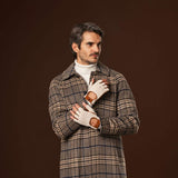 Dario (cognac) - Hand-sewn Italian crochet driving gloves from lambskin leather - Leather Gloves Online - Flyclothing LLC