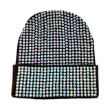 Studded Solid Knit Beanie Hat - Madeline Love - Flyclothing LLC