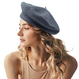 Solid Beret Hat - Madeline Love - Flyclothing LLC
