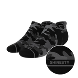 The Darkside | Black Camouflage Heel Hammock™ Ankle Socks - Shinesty - Flyclothing LLC