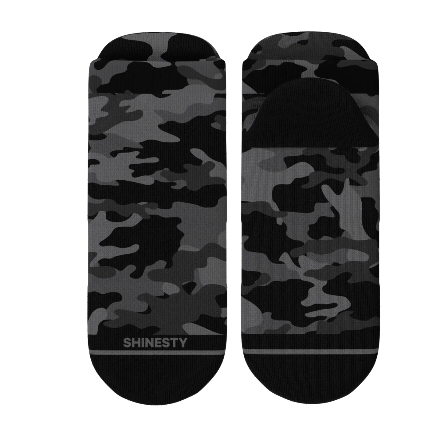 The Darkside | Black Camouflage Heel Hammock™ Ankle Socks - Shinesty - Flyclothing LLC