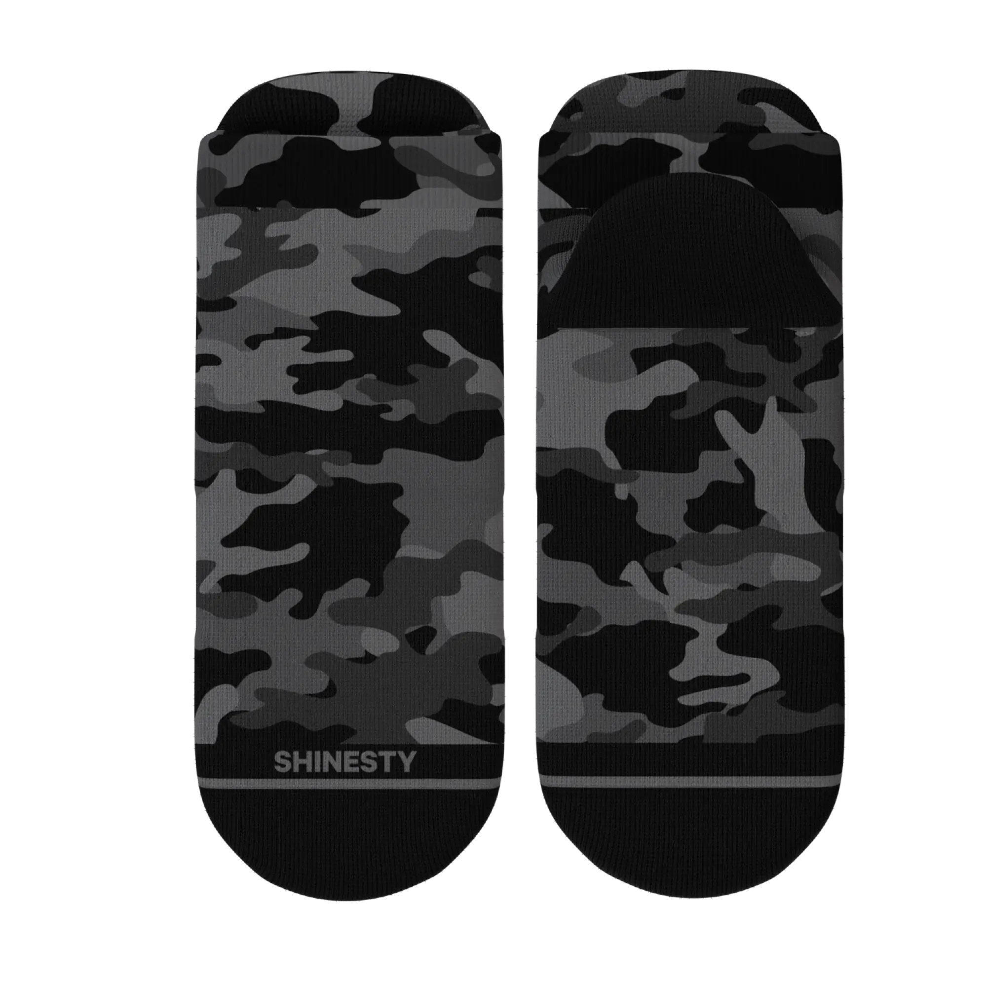 The Darkside | Black Camouflage Heel Hammock™ Ankle Socks - Shinesty - Flyclothing LLC