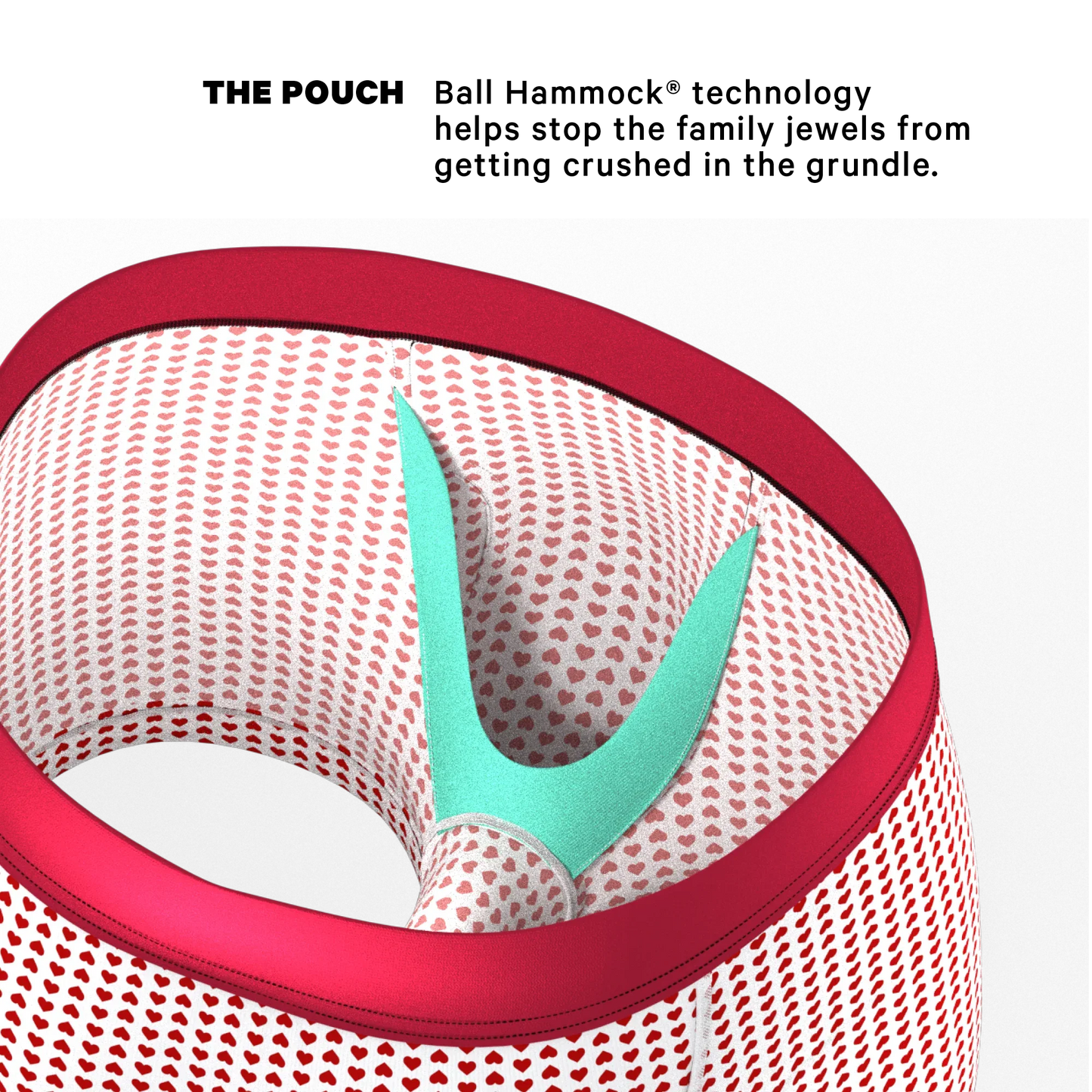 The Date Night | Valentine's Day Bow Ball Hammock® Pouch Trunks Underwear - Shinesty - Flyclothing LLC