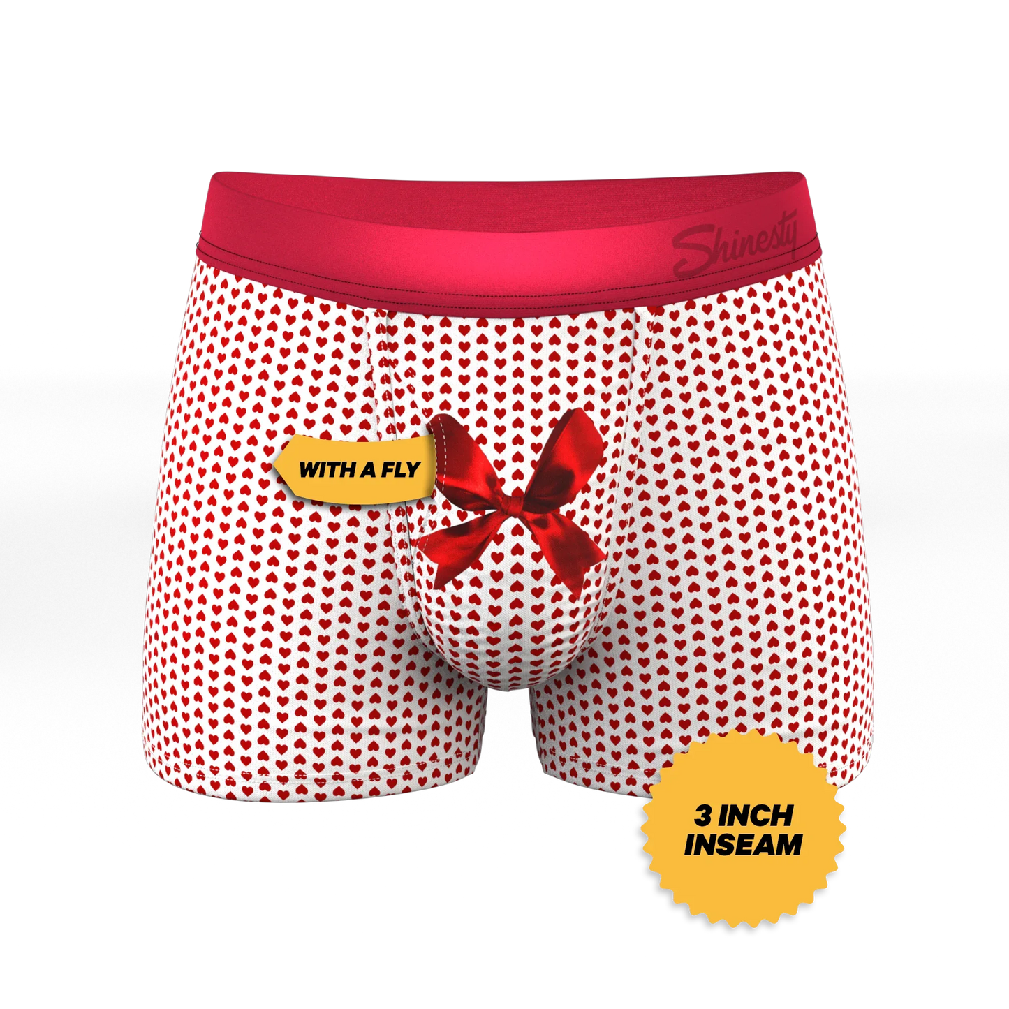 The Date Night | Valentine's Day Bow Ball Hammock® Pouch Trunks Underwear - Shinesty - Flyclothing LLC
