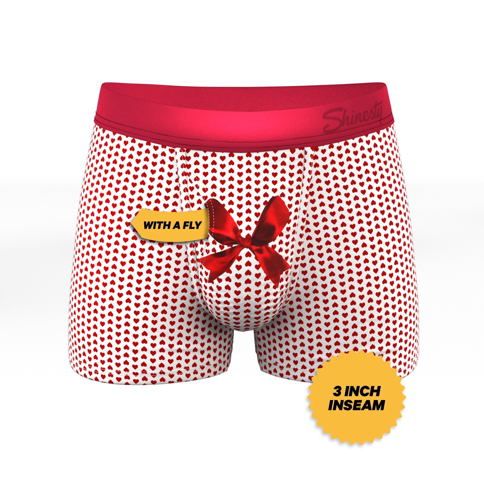 The Date Night | Valentine's Day Bow Ball Hammock® Pouch Trunks Underwear - Shinesty - Flyclothing LLC