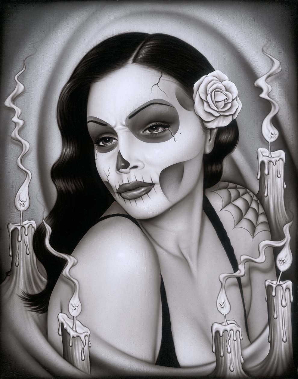 Black Market Art Company Day of the Dead Aria Print