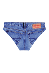 The Daytona Dong Sarong | Denim Print Ball Hammock® Pouch Swim Briefs - Shinesty - Flyclothing LLC