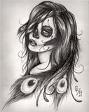 Black Market Art Company Dead Feathers Print