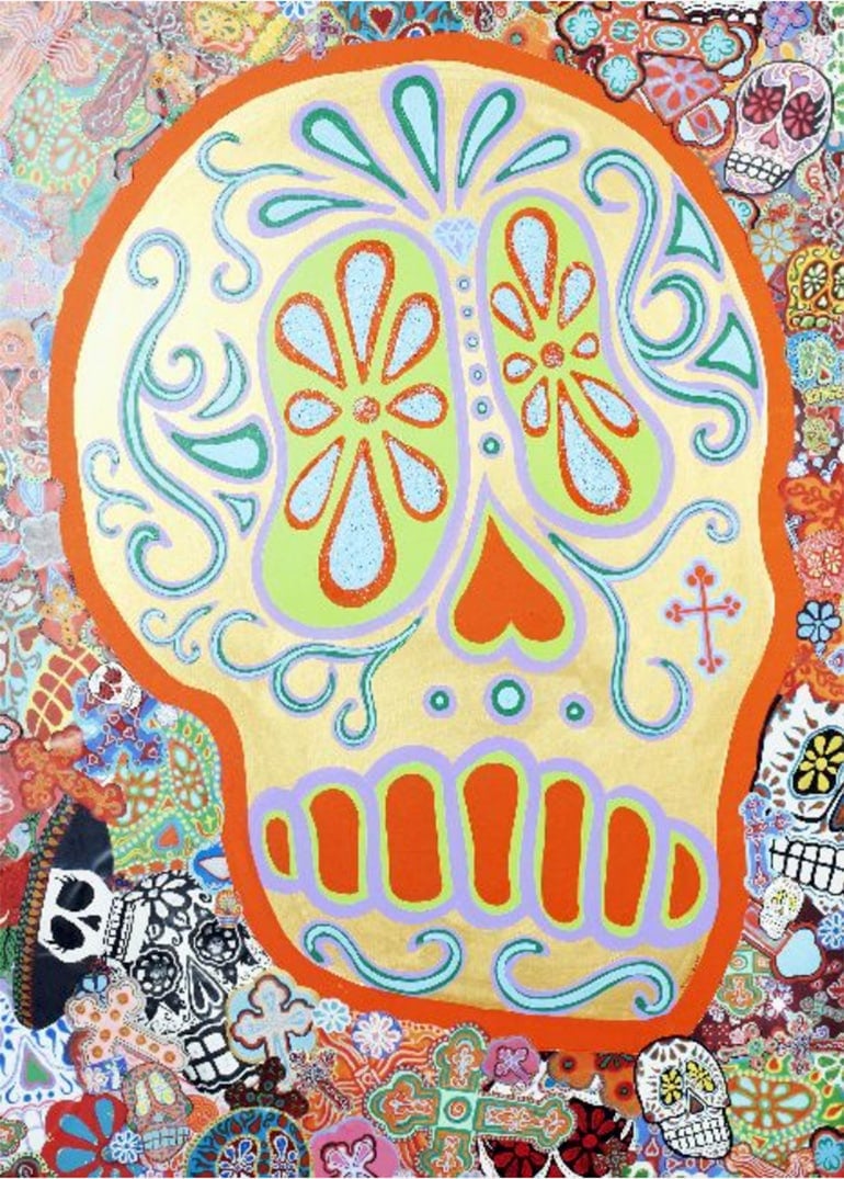Black Market Art Company Dead Gold Print