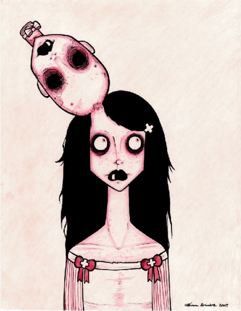 Black Market Art Company Dead Head Print