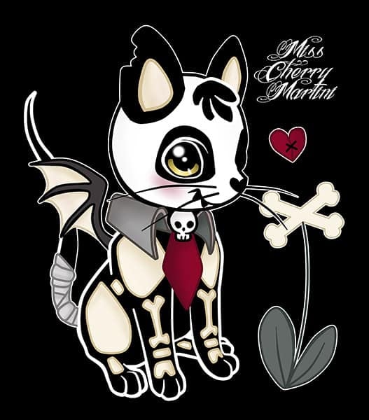 Black Market Art Company Dead Kitty Print