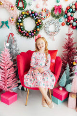 Dear Santa L/S Pocket Twirl Dress - Mila & Rose ® - Flyclothing LLC
