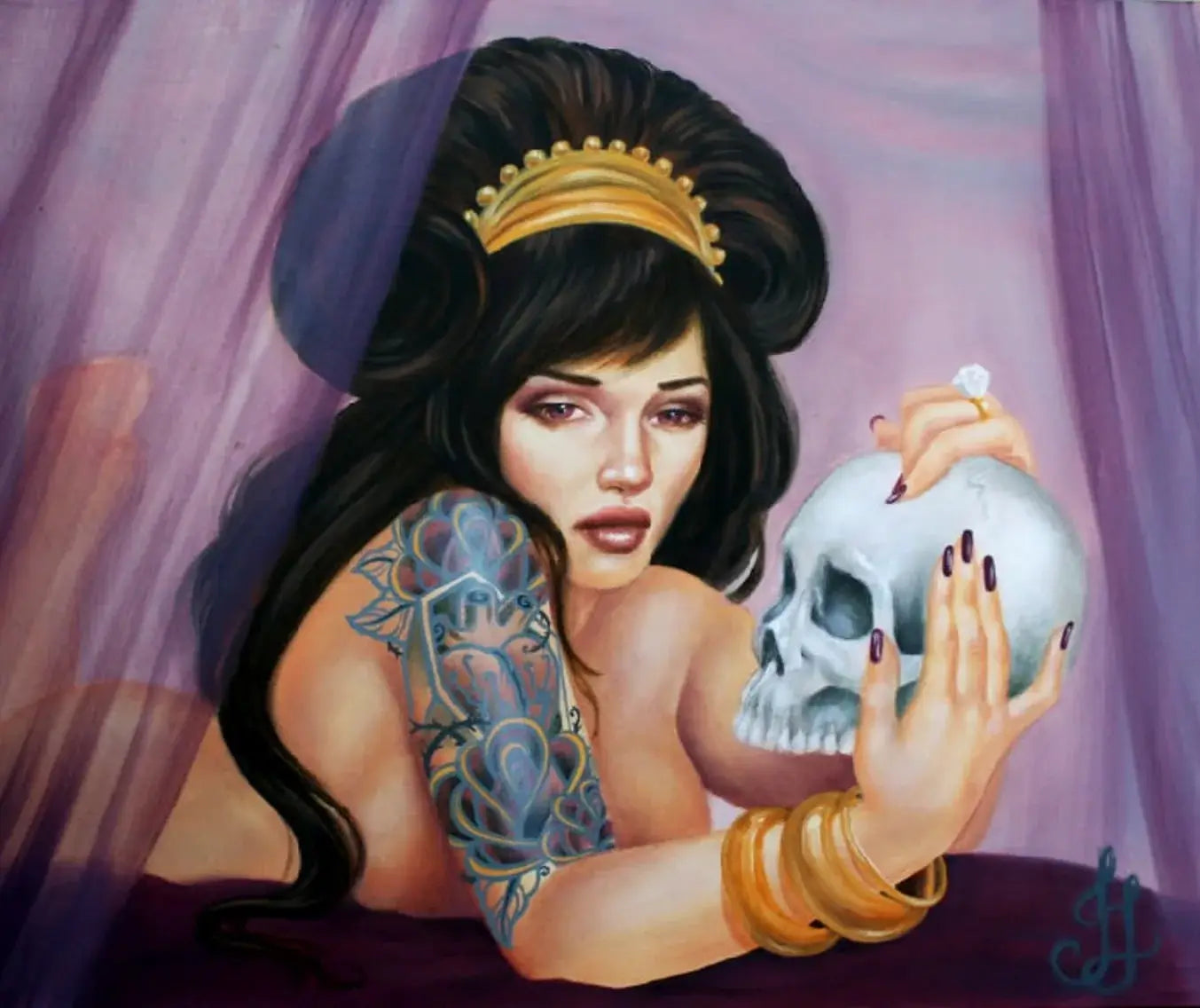 Black Market Art Company Death Bed Print - Black Market Art Company - Flyclothing LLC