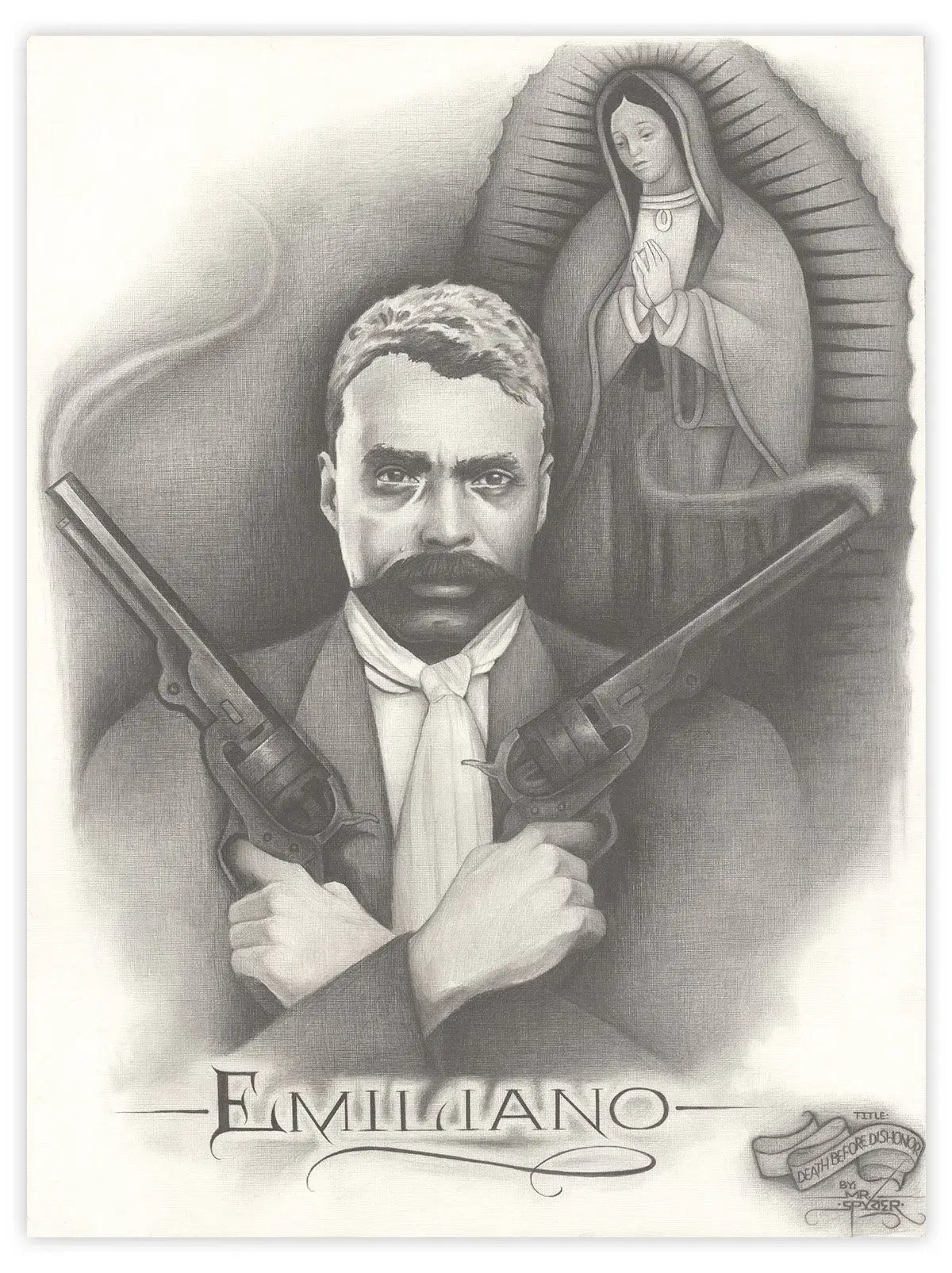 Black Market Art Company Death Before Dishonor Print - Black Market Art Company - Flyclothing LLC