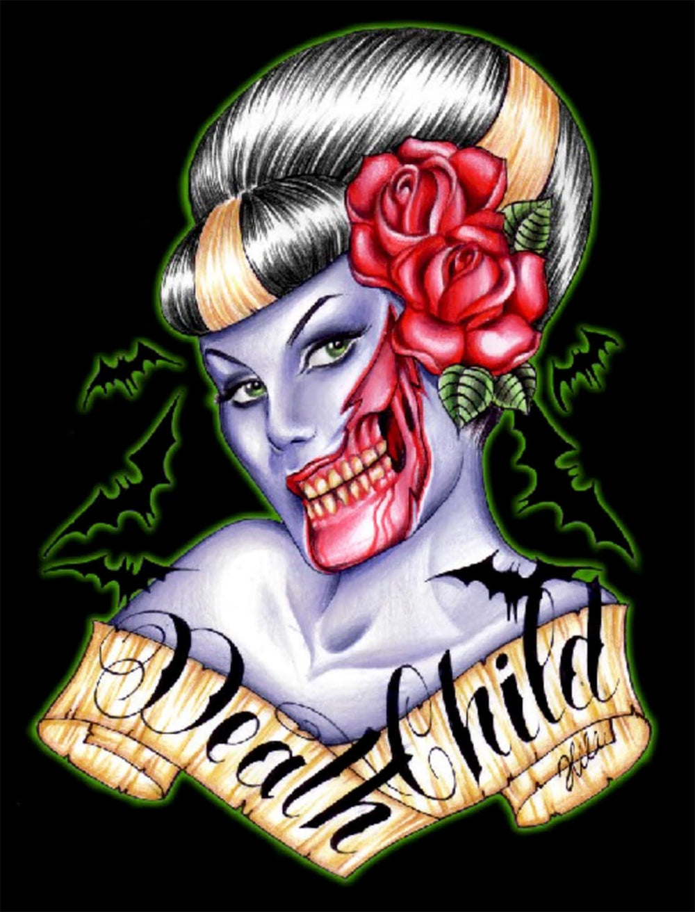 Black Market Art Company Death Child Print
